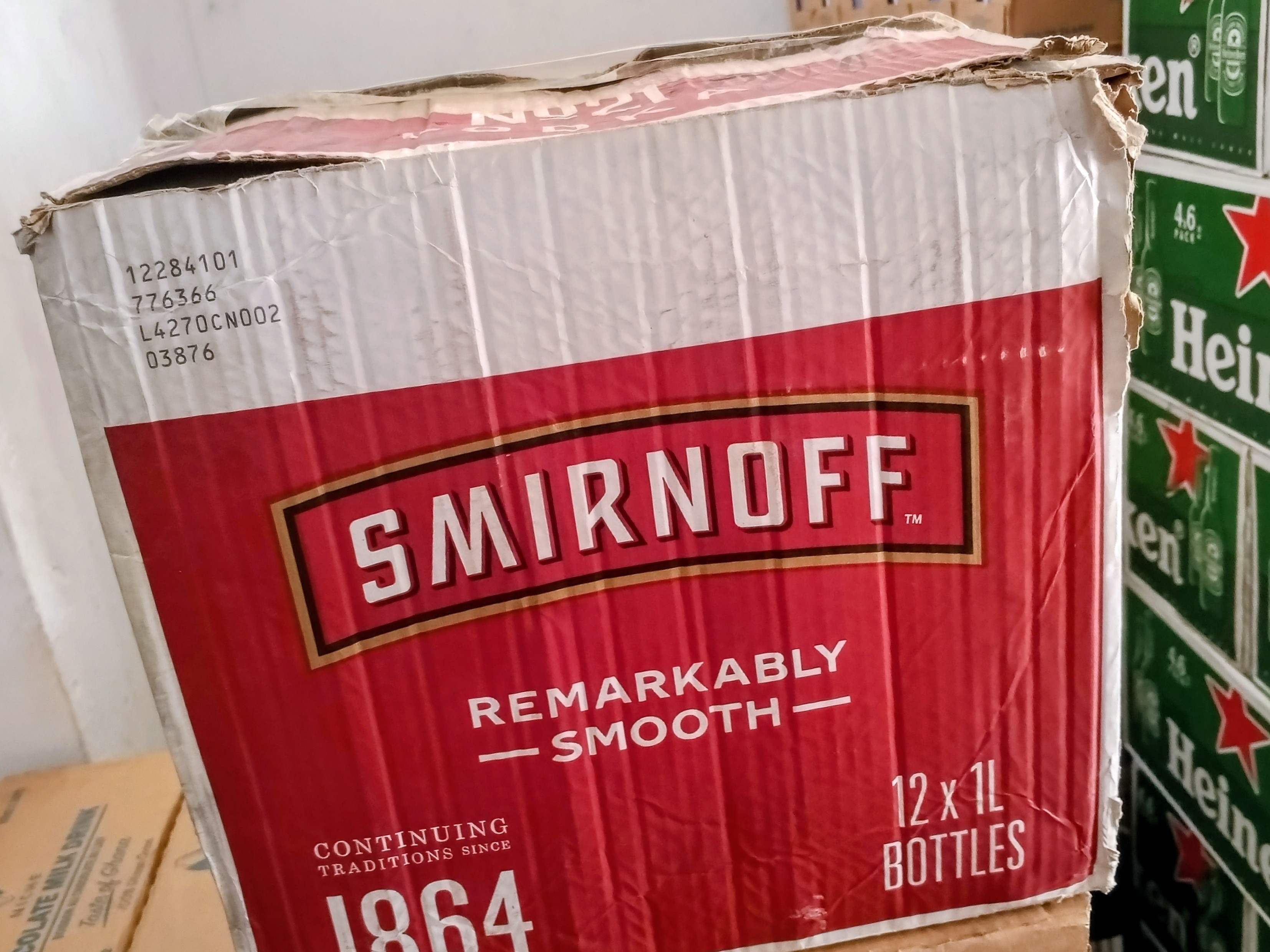 Smirnoff Vodka 1 carton